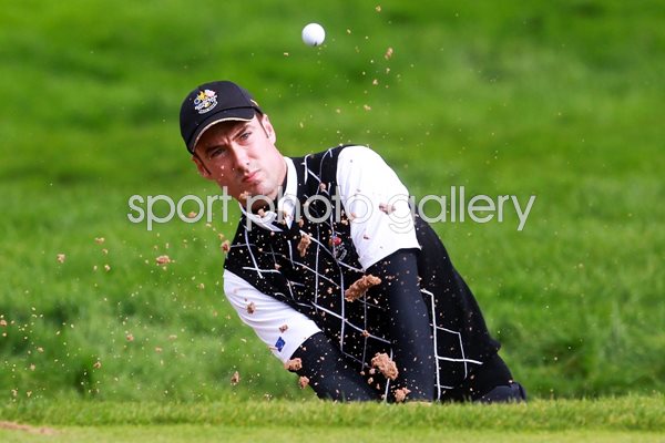 Ross Fisher Bunker Escape 2010 Ryder Cup