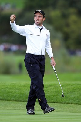 Edoardo Molinari celebrates - Day 3 