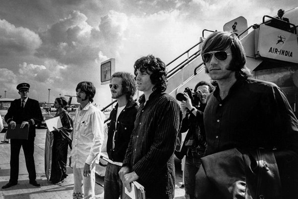 The Doors at London Airport in 1968