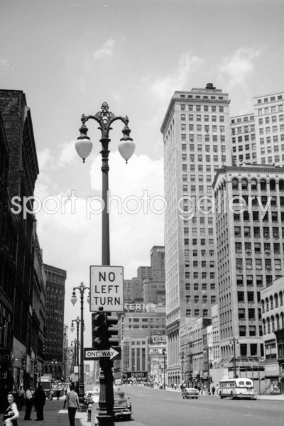 Detroit Cityscape in the 1950s