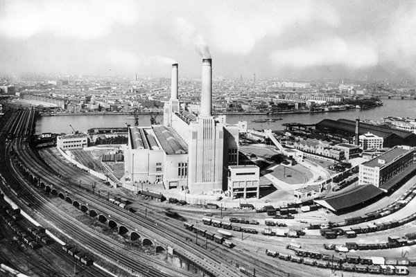 Twin Towers of Battersea Power Station 1936