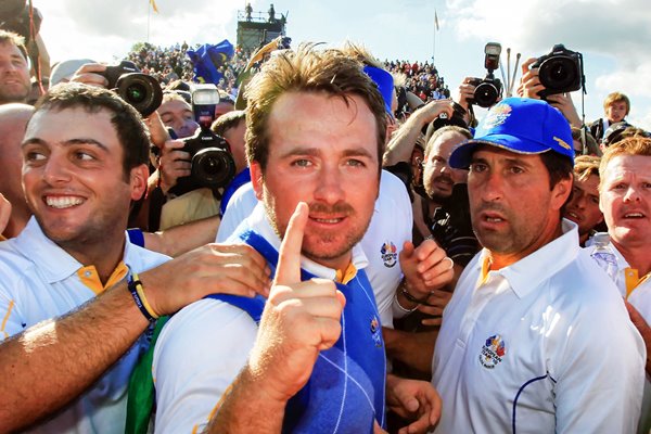 GMac wins the 1 point to give  Europe victory