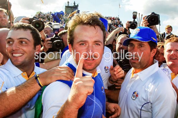 GMac wins the 1 point to give  Europe victory