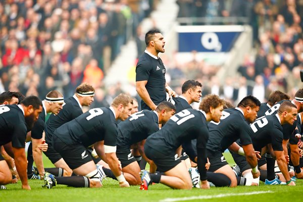 Liam Messam leads All Black haka v England Twickenham 2013