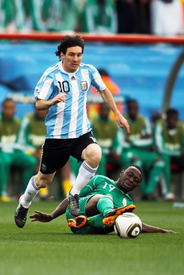 Lionel Messi Argentina v Nigeria World Cup 2010