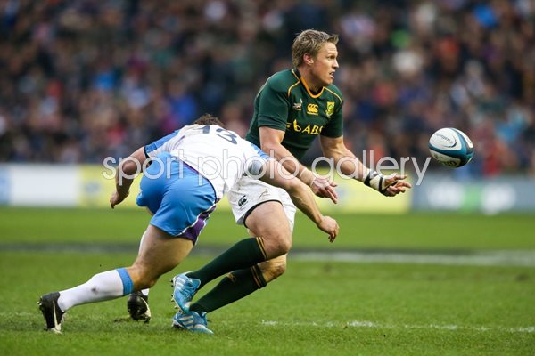 Jean de Villiers South Africa v Scotland Murrayfield 2013