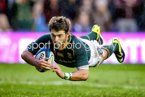 Willie Le Roux scores South Africa v Scotland 2013