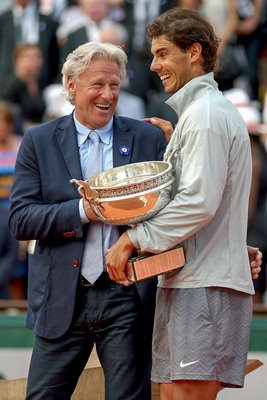 Rafael Nadal Bjorn Borg French Open Trophy 2014