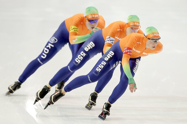Netherlands Women's Pursuit Long Track Speed Skating 2013