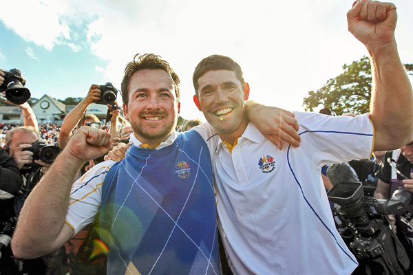 Harrington and McDowell celebrate Victory