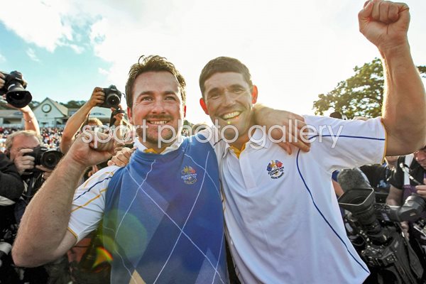 Harrington and McDowell celebrate Victory