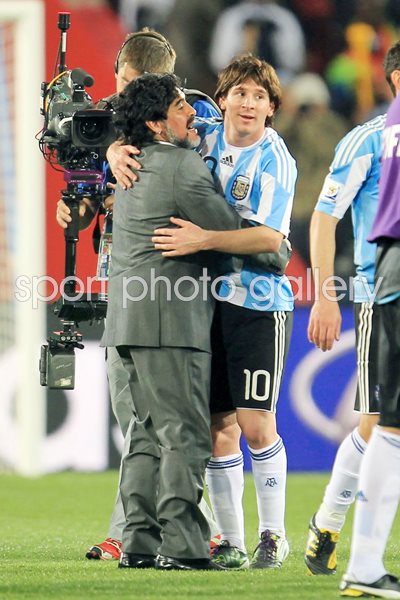 Messi and Maradona