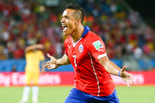 Alexis Sanchez Chile 2014 World Cup