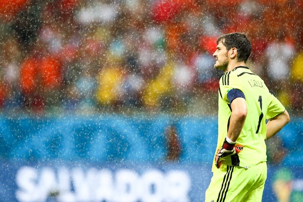 Iker Casillas of Spain v Holland 2014 World Cup