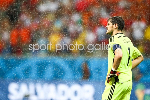 Iker Casillas of Spain v Holland 2014 World Cup