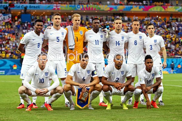 England Lineup 2014 World Cup