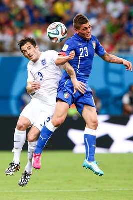 Marco Verratti Italy v Leighton Baines England