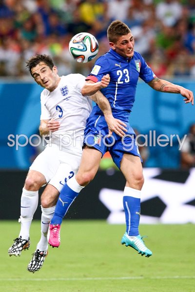 Marco Verratti Italy v Leighton Baines England
