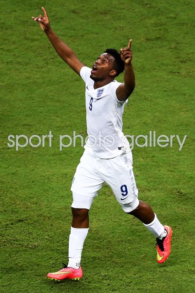 Daniel Sturridge England celebrates 2014 World Cup 