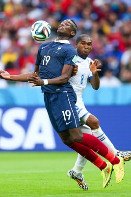 Wilson Palacios fouls Paul Pogba 2014 World Cup
