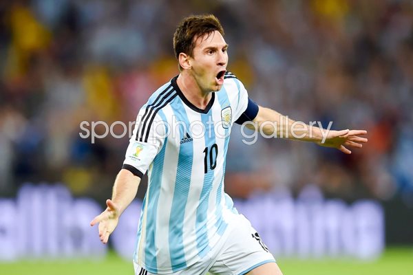 Lionel Messi Argentina scores 2014 World Cup