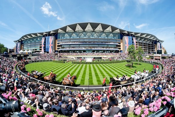 Royal Ascot Grandstand Royal Procession 2014