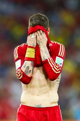 Sergio Ramos Spain v Chile World Cup Brazil 2014