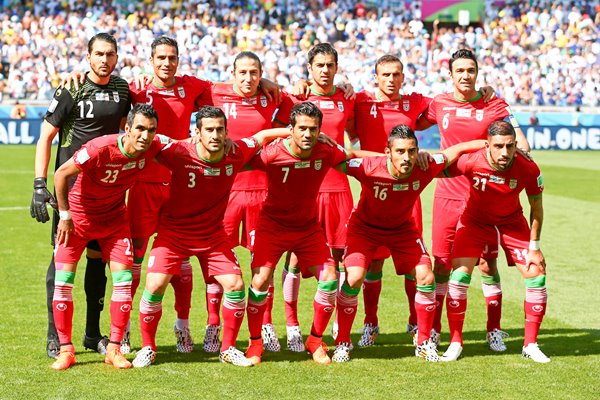 Iran team Line up v Argentina  2014 World Cup