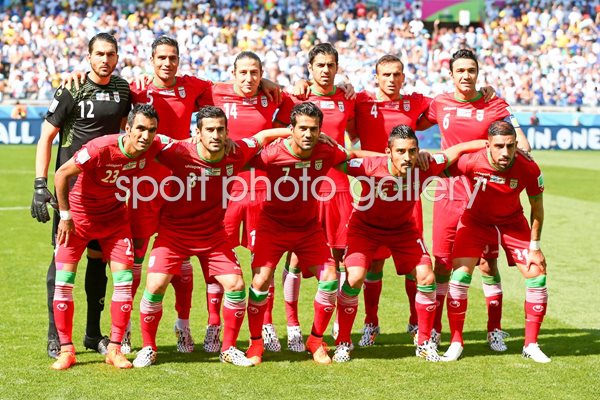 Iran team Line up v Argentina  2014 World Cup