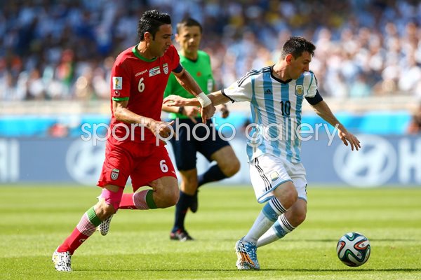 Leo Messi v Iran 2014 World Cup Brazil