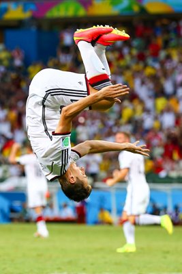 Miroslav Klose of Germany celebrates 2014 World Cup