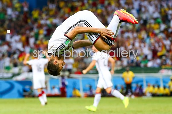 Miroslav Klose signature celebration 2014 World Cup