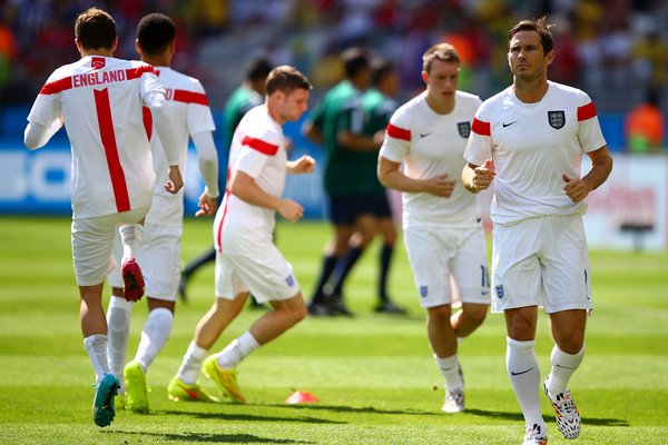 Lampard and his team mates 2014 World Cup