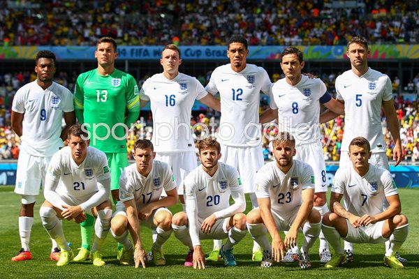 England Team v Costa Rica 2014 World Cup