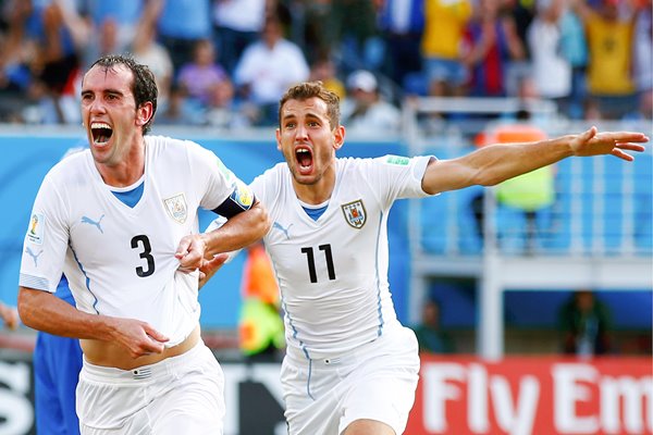 Diego Godin Uruguay v Italy 2014 World Cup