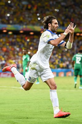 Giorgos Samaras celebration 2014 World Cup