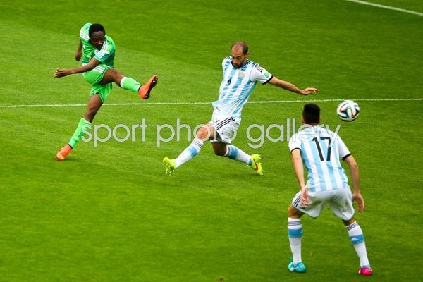 Ahmed Musa scores Nigeria v Argentina 2014 World Cup