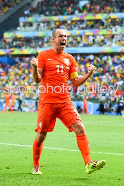 Arjen Robben Netherlands 2014 World Cup