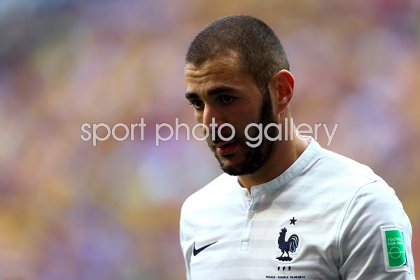  Karim Benzema portrait France 2014 World Cup