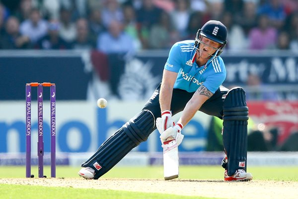 Ben Stokes England v India ODI Headingley 2014