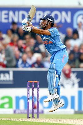 M.S. Dhoni India v England ODI Headingley 2014