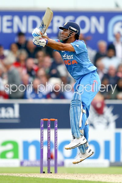 M.S. Dhoni India v England ODI Headingley 2014