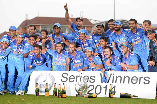 India ODI Series Winners v England 2014