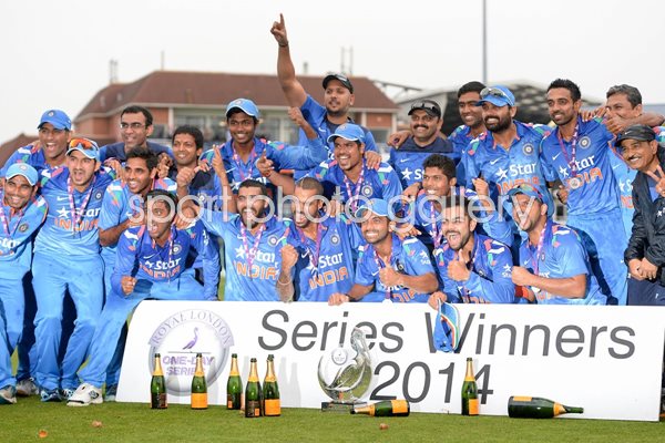 India ODI Series Winners v England 2014