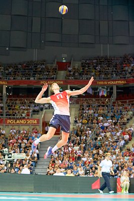 Maxwell Holt USA serves v France