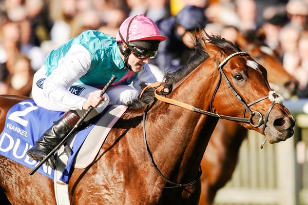 Frankel wins at Newmarket Races 2010