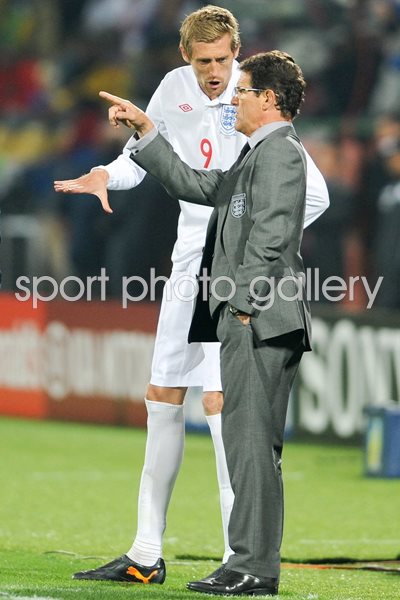 Peter Crouch Steven Gerrard England 2010