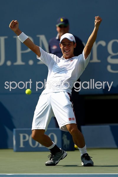 Kei Nishikori Japan beats Novak Djokovic 2014 US Open