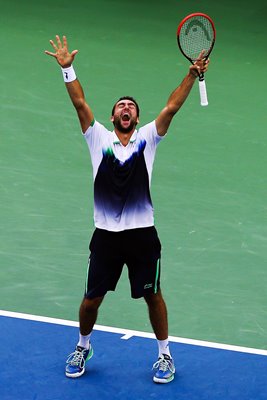 Marin Cilic Croatia beats Roger Federer 2014 US Open 