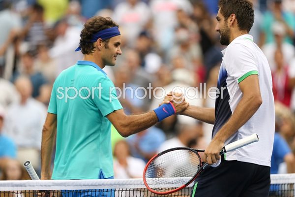 Marin Cilic Croatia beats Roger Federer 2014 US Open 